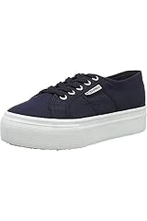 Superga 2790acotw Linea Up and Down, Zapatillas de Gimnasia, Azul (Navy/Fwhite F43), 35.5 EU