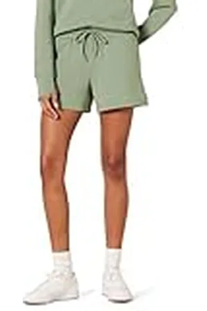Amazon Pantalones cortos de deporte de talle alto de 10,16 cm con corte estándar Mujer, , XS