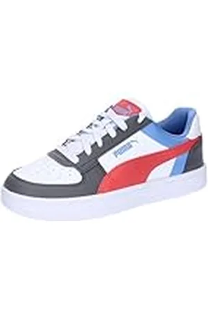 PUMA CAVEN 2.0 Block JR, Sneaker, Cool Dark Gray-Blue Skies-Active Red, 39 EU