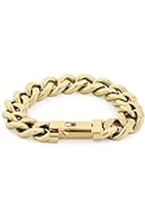 Tommy Hilfiger Jewelry Pulsera de Cadena para Hombre en Amarillo con la Icónica Bandera 2790638