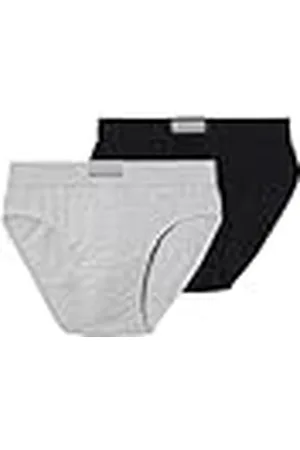 Abanderado Slip cerrado Línea Esenciales Ocean Moda mpks Hombre x2, Multicolor (Negro/Gris Vigoré), 60