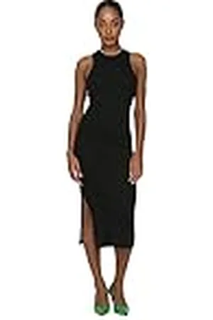 ONLY Vestido Bodycon de Punto Midi sin Mangas para Mujer, Color: , Talla:L