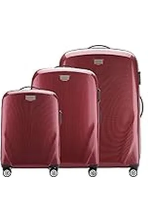 Wittchen PC Ultra Light Equipaje Duro Maleta de Viaje Maleta con Ruedas Set 3 Maletas de Policarbonato Cuatro Ruedas giratorias Cierre TSA Mango telescópico de Aluminio Talla (S+M+L)