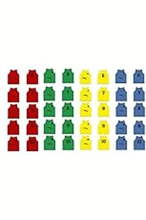 Softee Chaleco Marca Modelo Set 5 Petos Numerados del 6 Al 10