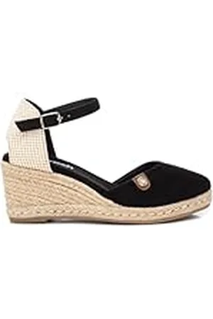 Refresh Sandalias con Cuña Mujer Negro - Calzado Cómodo y Versátil - Moda casual - Modelo 17188212 (Talla 40)
