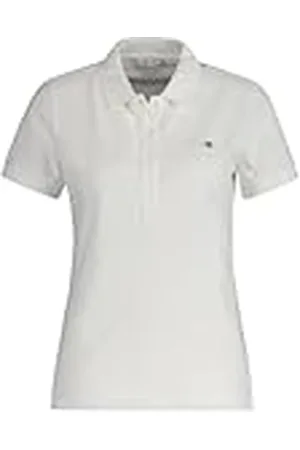 GANT Cap Sleeve Gorra Slim Sheild con Mangas Piqué Polo, , XXXXL para Mujer