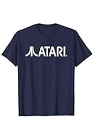 Atari Vintage Games White Logo Classic Gaming Fun Style Camiseta