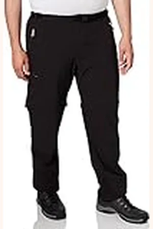 Regatta Pantalones Xert III de Tejido elástico, Ligero, Repelente al Agua, de Secado rápido, Perneras Desmontables con Cremallera y Bolsillos con Cremallera
