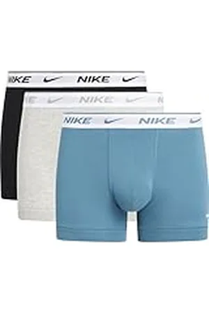 Nike Trunk 3pk Ropa Interior, Blk/Gry H/Smokey Blue-White WB, S para Hombre