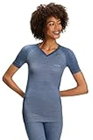 Falke Wool-Tech Light V Neck W S/s Ts lana hilo funcional secado rápido 1 pieza, Capa de base superior Mujer, , L