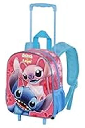 Disney Stitch-Mochila 3D con Ruedas Pequeña, 26 x 34 cm, Capacidad 12.5 L
