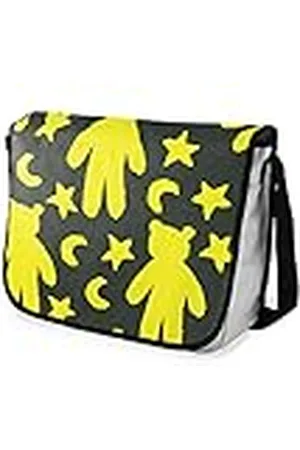 Bonamaison Bolsa de Mensajero con Estampado Digital con Correa Negra para Estudiantes, Bolsa de Cuerpo Cruzado, Bolsa de mensajería, Bolsa de Hombro para niños, niñas, niños, tamaño: 29 x 36 cm