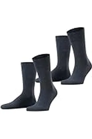 ESPRIT Basic Easy Multipack M So algodón lisos 2 pares, Calcetines Hombre, , 43-46