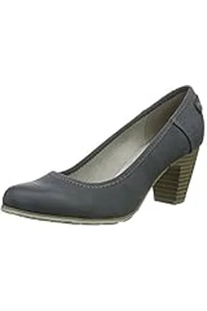 QS by s.Oliver 22404, Zapatos de Tacón Mujer, Azul (Denim 802), 42 EU