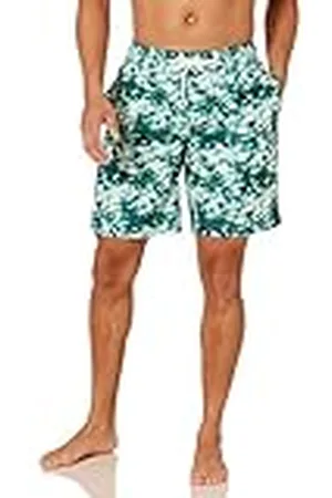 Amazon Bañador con 23 cm de Pernera, Corte Holgado y Secado Rápido - colores interrumpidos Hombre, , XS