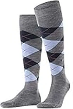 Burlington Manchester M Kh algodón estampados 1 par, Calcetines largos Hombre, , 40-46
