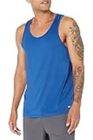 Amazon Camiseta Deportiva, Ligera y Elástica de Secado Rápido sin Mangas para Gimnasio Hombre, , L