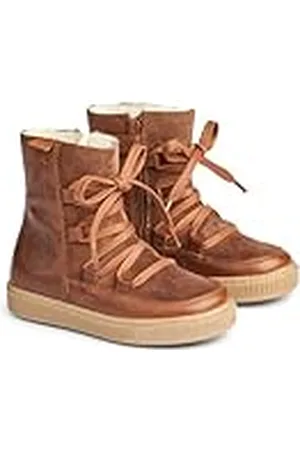 WHEAT Leony Tex-Zapatillas Unisex niñas, Piel, 50% Textil, Transpirables, Impermeables, , 28 EU