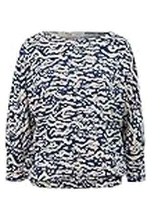 QS by s.Oliver T-Shirt Langarm, Camiseta de Manga Larga Mujer,
