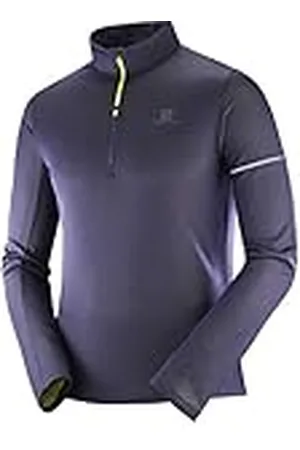 Salomon Sudadera, agile hz mid, mezcla de sintéticos, azul , hombre, talla: L