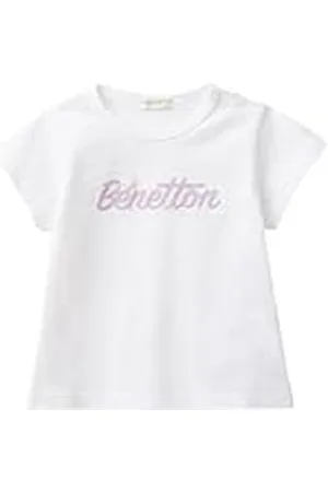 Benetton Camiseta 3i1xa1052, Color Blanco, 62 cm Unisex bebé