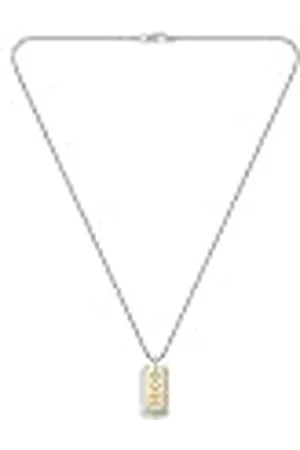 HUGO BOSS Jewelry Collar para Hombre Colección DEVON en Acero Inoxidable con una Placa Grabada - 1580576