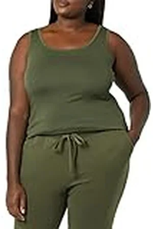 Amazon Camiseta de tirantes de talla grande Mujer, , 4XL Grande