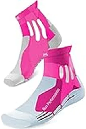 X Socks Run Performance Women Socks, Mujer, Flamingo Pink/Pearl Grey, 41-42