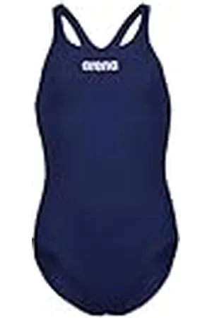 Arena Swim Pro Back Solid Bañador de Una Pieza para Niña, Bañador de Secado Rápido, Bañador Deportivo de Tejido MaxLife Eco con Resistencia al Cloro y Protección UV UPF 50+