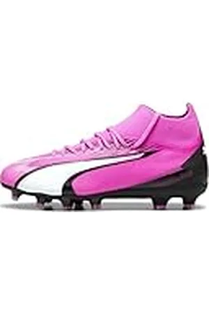 PUMA Ultra Pro FG/AG JR, Soccer Shoe, Poison Pink White Black, 36 EU