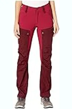 Fjällräven Fjallraven Keb Trousers Curved W Reg Pantalones de Trekking con Corte Curvo con Cintura Alta y Acentuada, Mujer, Multicolor (Dark Garnet-Plum), 46