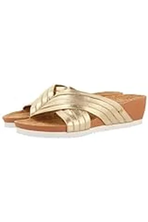 Gioseppo Chanclas con CUÑA Y Tiras Doradas para Mujer BREAGE