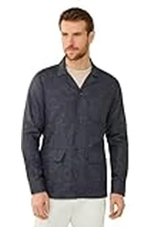 Hackett Melange Overshirt Camisa para Hombre, , XL
