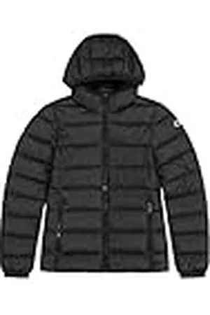 Champion Legacy Outdoor W (117568) -WR Light Nylon Cirè 35gr C-Logo Hooded Chaqueta Acolchada, , M para Mujer