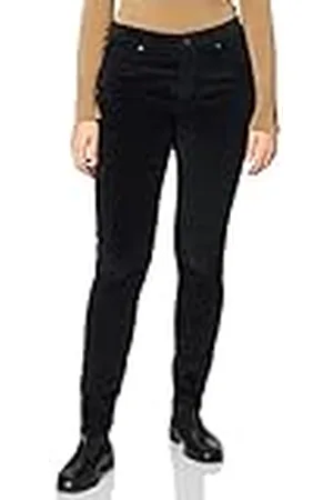 Benetton Pantalone 4HA2572V3, Nero 100, 38 para Mujer