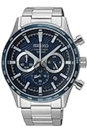 Seiko Reloj Analógico para Hombres de Cuarzo con Correa en Acero Inoxidable SSB445P1