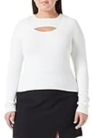 ONLY Onlashley LS Peakaboo Oneck Knt Suéter, , S para Mujer