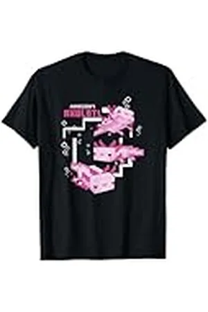 Minecraft Pink Axolotl Pond Camiseta