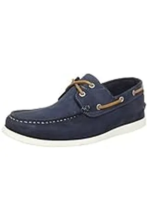 SELECTED SELECTED HOMME Sel Philip Leather, Náuticos Hombre, Azul (Blau (Blue), 42