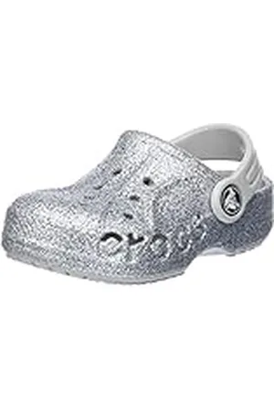 Crocs Baya Clog T, Zuecos Unisex niños, Glitter (Silver), 20/21 EU
