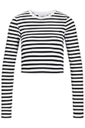 JJXX Jxfeline Str LS Stripe Rib tee Jrs Noos Camiseta de Manga Larga, , S para Mujer