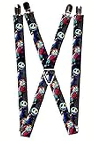 Buckle Tirantes-Pesadilla Antes de Navidad Jack & Sally Pose El Suspensores, , Talla única para Niños