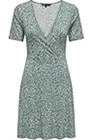 ONLY Onlverona S/S Short Dress Jrs Noos Vestido de Verano, , XXS para Mujer