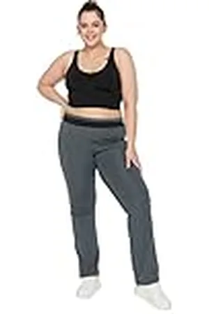 Trendyol Woman Normal Waist Regular Plus Size Sweatpants Pantalones Deportivos, , XX-Large más para Mujer