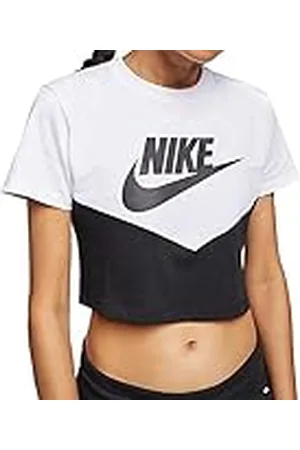 Nike W NSW Heritage T Camiseta, Mujer, Negro (Black/White), M