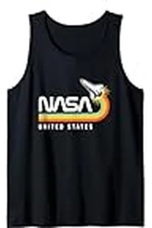 Nasa Unites States Iconic Space Shuttle Flying Chest Logo Camiseta sin Mangas
