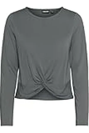 Pieces® Pcanora LS Knot Top BC Camiseta de Manga Larga, Veleta, S para Mujer