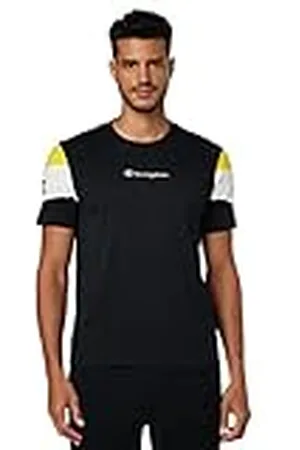 Champion Camiseta de Manga Corta Crewneck Color Block M