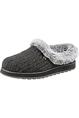 Skechers Keepsakes - Ice Angel, Zapatillas de estar por casa Mujer, Gris (Charcoal), 36 EU