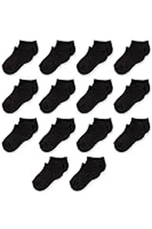 Amazon Calcetín Bajo de Algodón Unisex Niño, 14 Pares, , 4-5 años